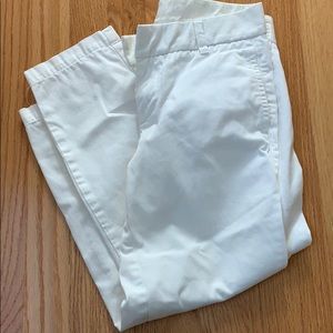 J.crew city fit white chinos